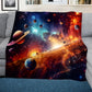 Starry Sky Solar Flair Light Weight Fleece Blanket