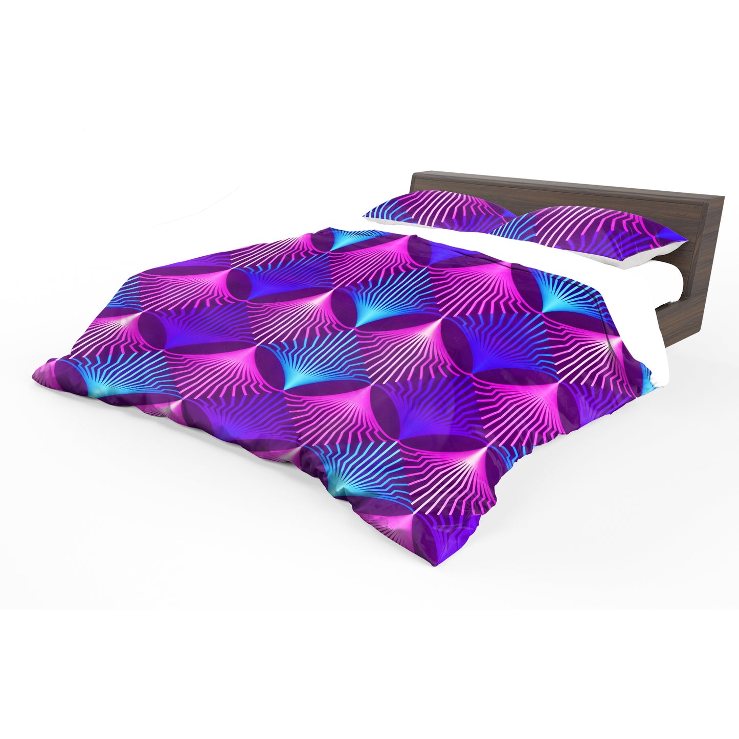 Static Violet Duvet Cover Set