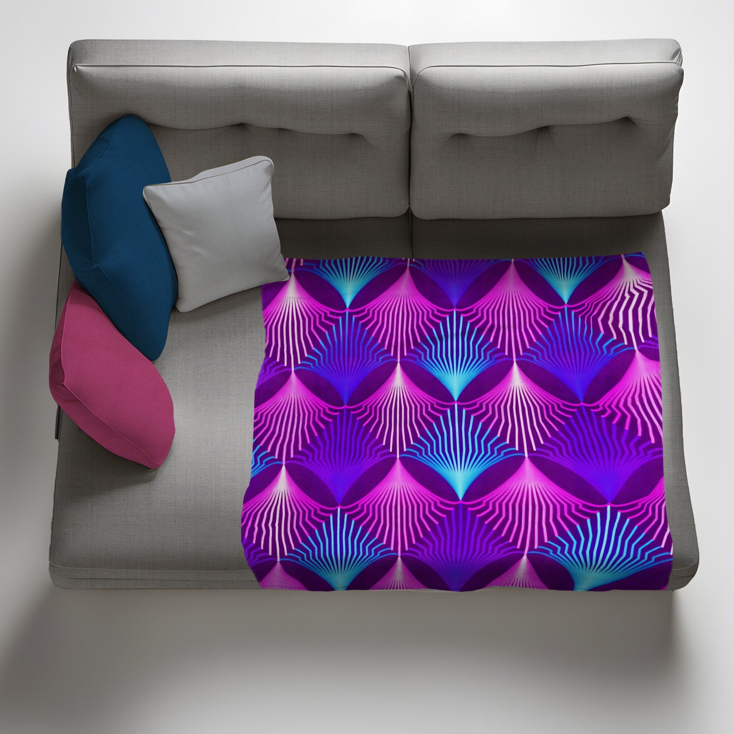 Static Violet Light Weight Fleece Blanket