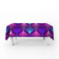Static Violet Rectangle Tablecloth