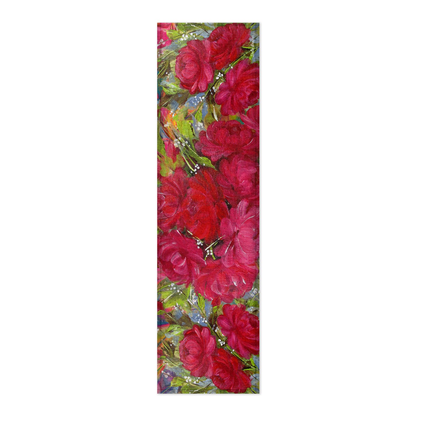 Cherise Pink Roses By Stella Bruwer 160cm Table Runner