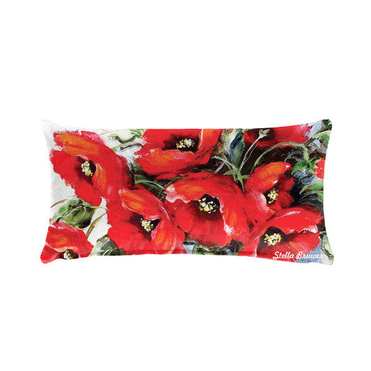 Red Poppies By Stella Bruwer Oblong Luxury Scatter