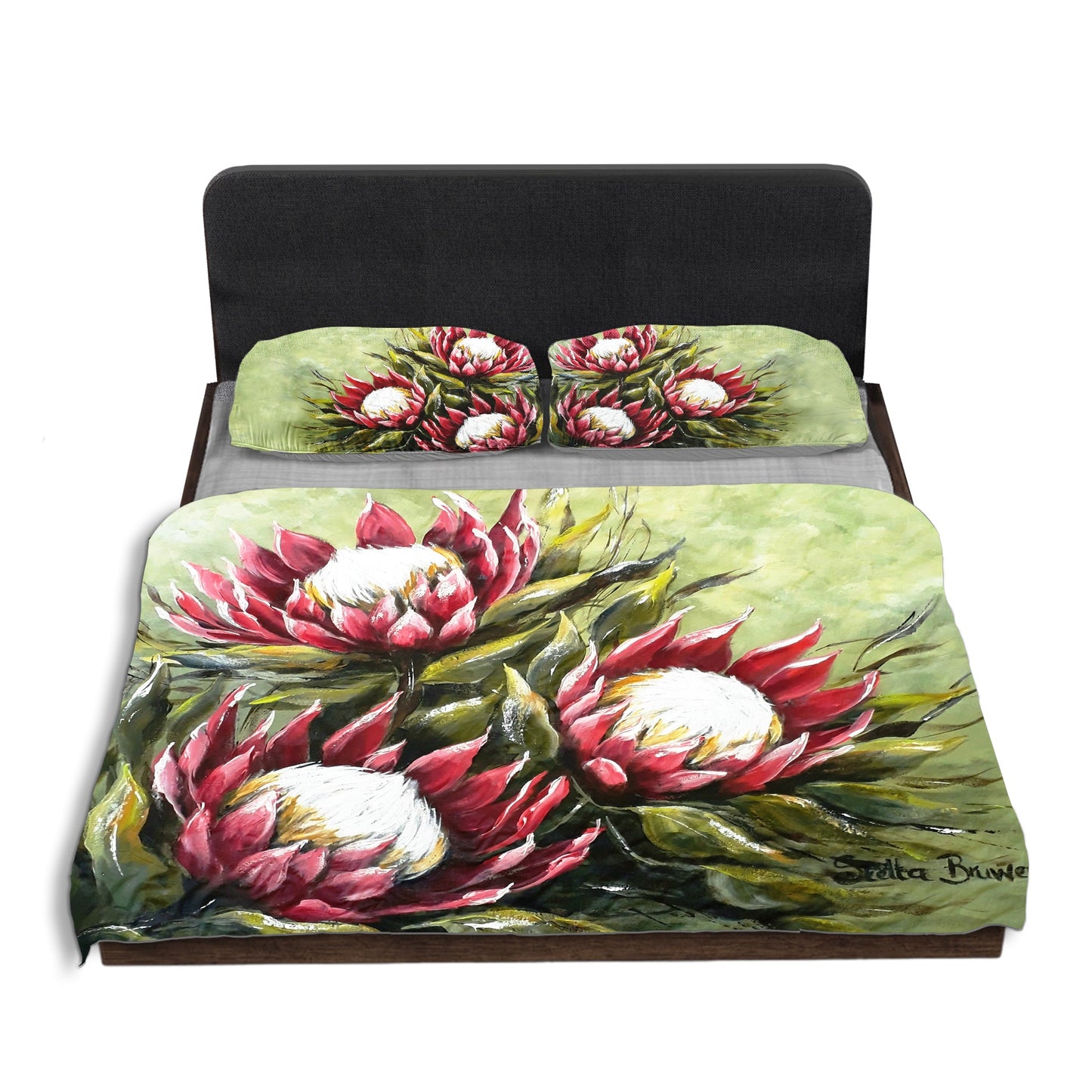 SPECIAL: Wild Protea By Stella Bruwer Duvet Cover Set - Double