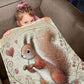 Steven Squirrel Toddler Fleece Blanket