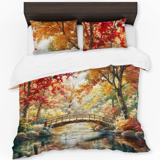 Stillness Beneath the Bridge Duvet Cover Set