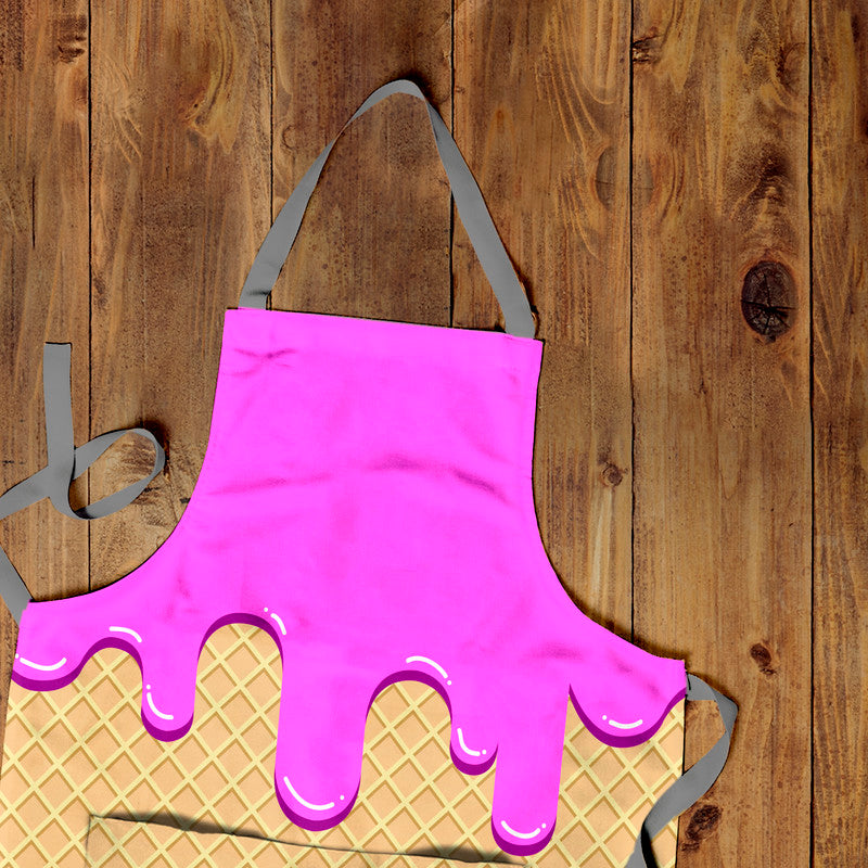 Strawberry Wafer Medium Length Apron
