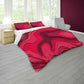 Strawberry Pink Abstracy Design Duvet Cover Set