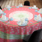 Strawberry and Mint 2,3m Round Tablecloth