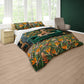 Strelitzia Giraffe on Green Sofa Duvet Cover Set