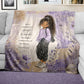 Strength and Dignity Light Weight Fleece Blanket