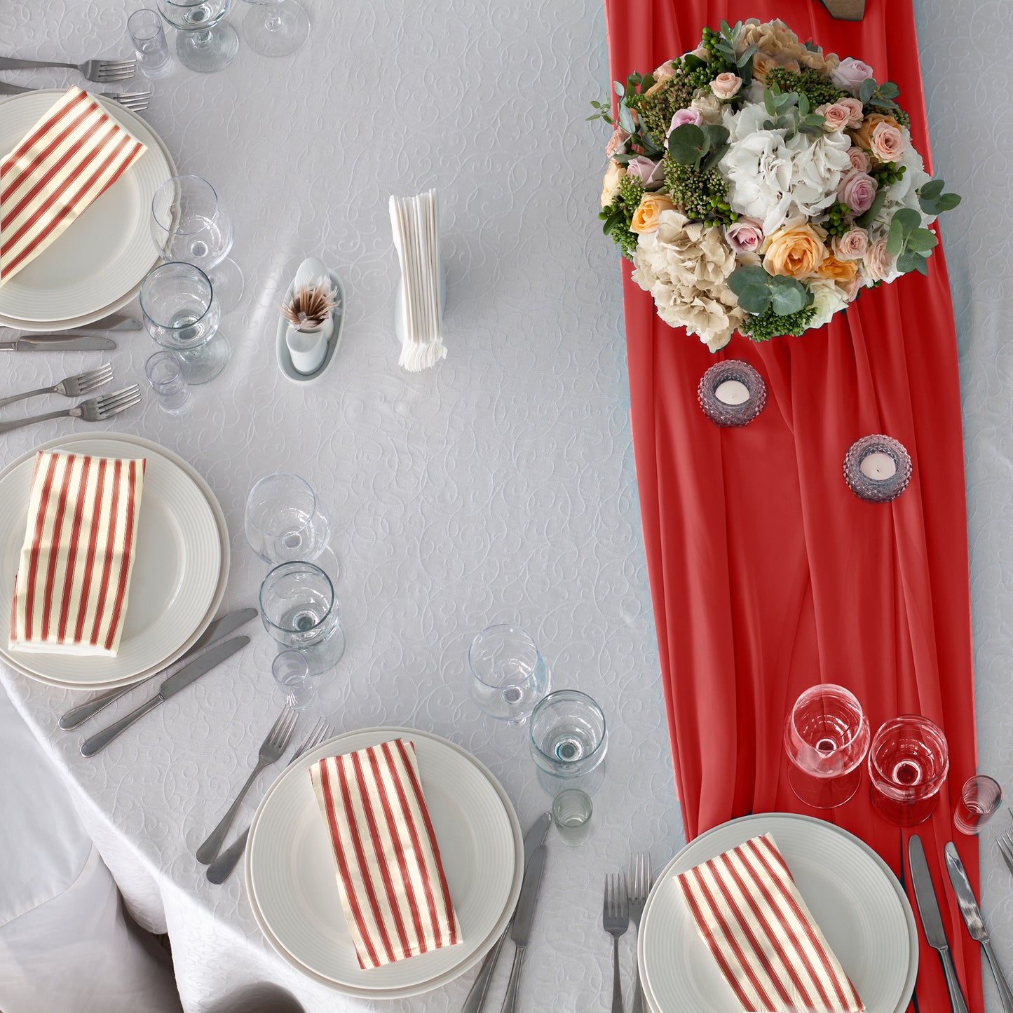 Stripes for Christmas Napkins