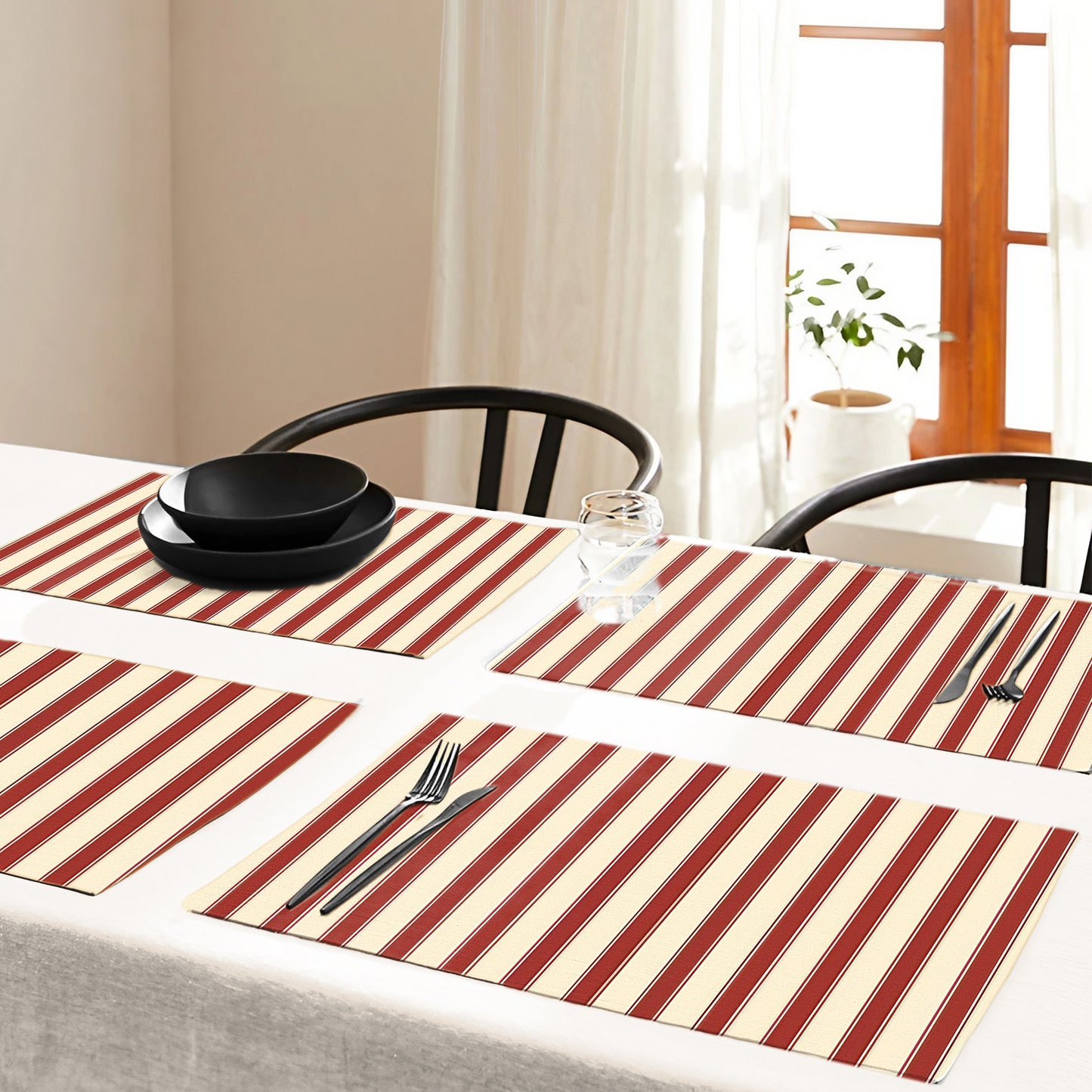 Stripes for Christmas Placemats