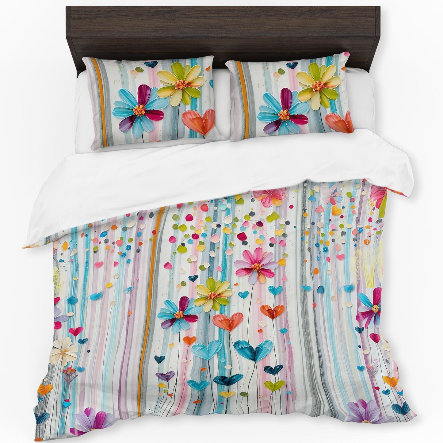 Subtle Field Flowers Duvet Cover Set