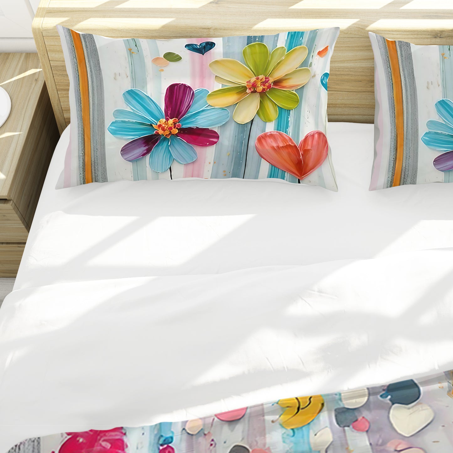 Subtle Field Flowers Duvet Cover Set