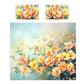 Subtle Orange Floral Duvet Cover Set
