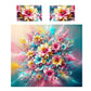 Subtle Pastel Daisies Duvet Cover Set