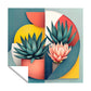 Succulent Cube Garden Square Tablecloth
