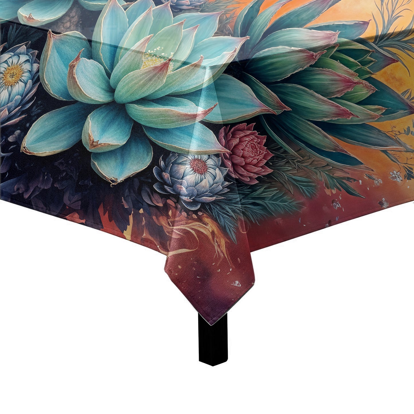 Succulent Mirage Square Tablecloth