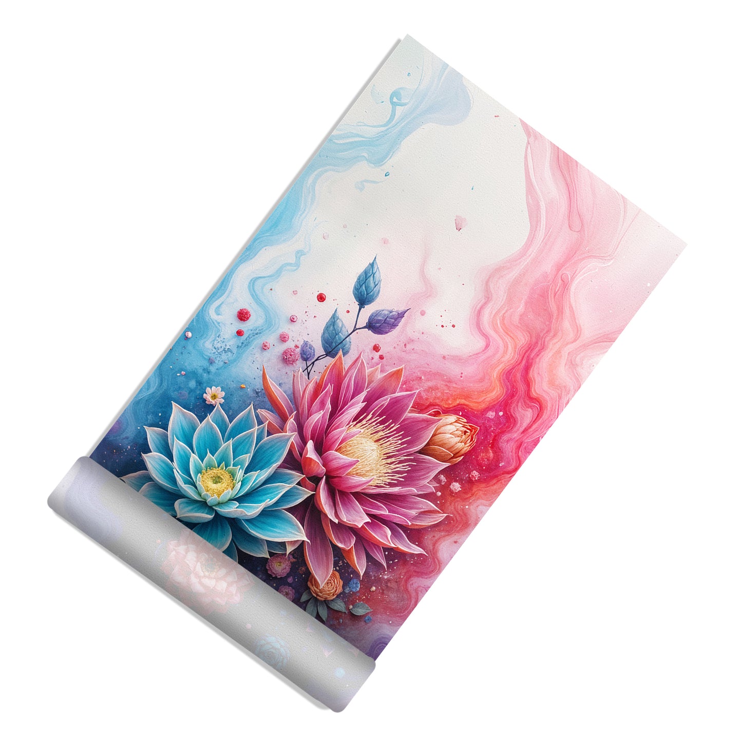 Succulent Protea Flowing Colors Door Decoupage