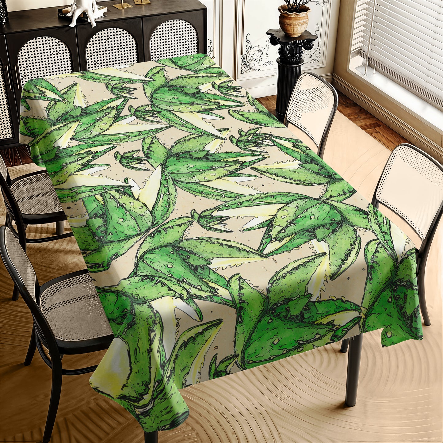 Succulent Rectangle Tablecloth By Mark Van Vuuren
