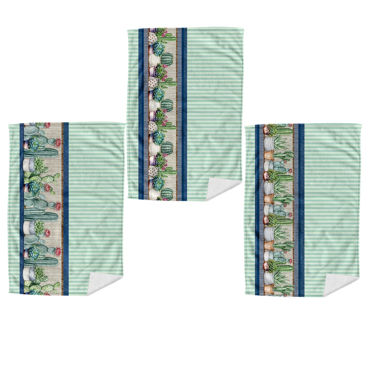 Succulents Dish Cloth (Set of 3)