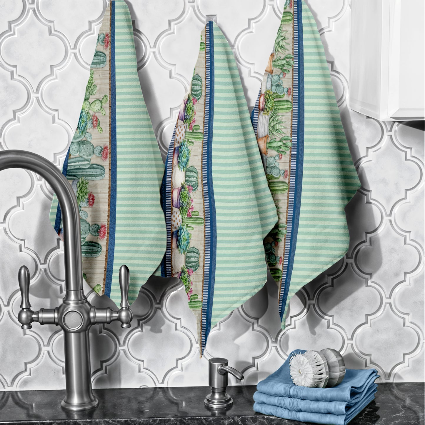 Succulents Dish Cloth (Set of 3)