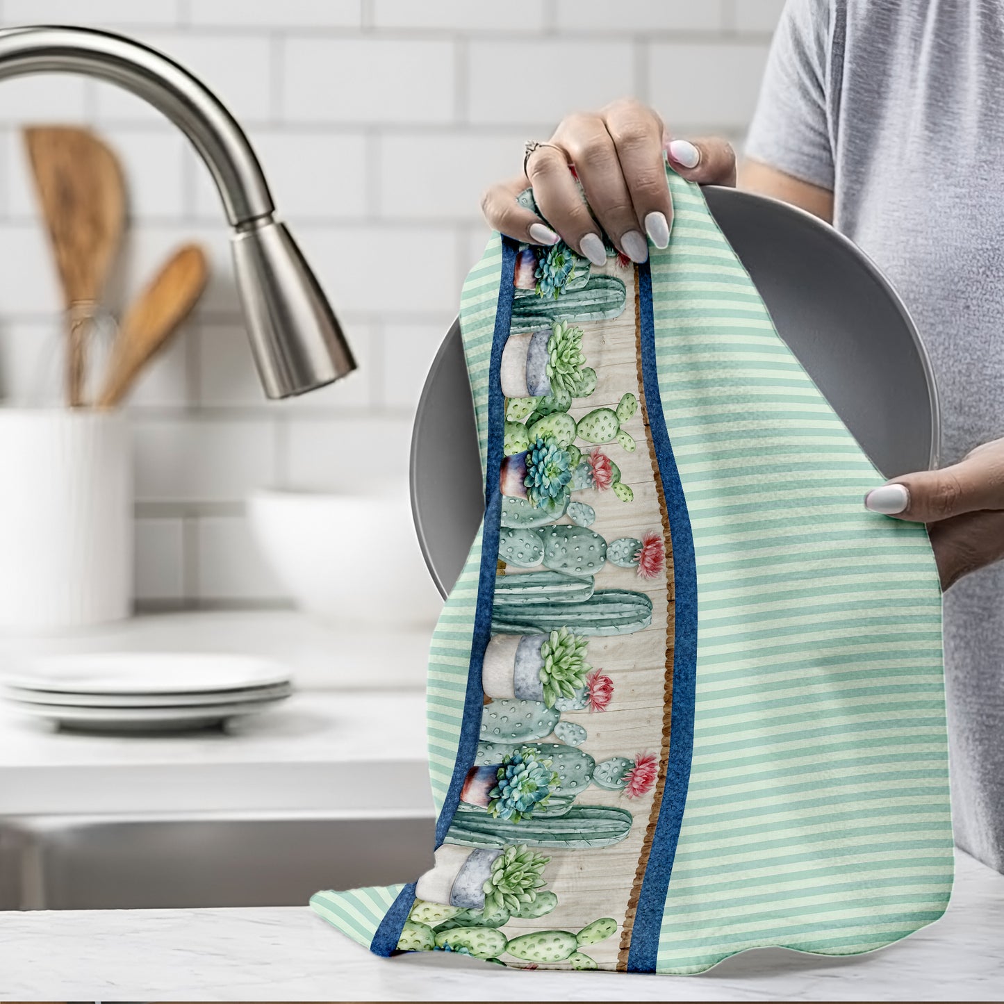 Succulents Dish Cloth (Set of 3)