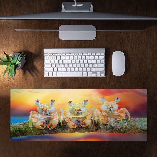 Summer Crab Large Desk Pad