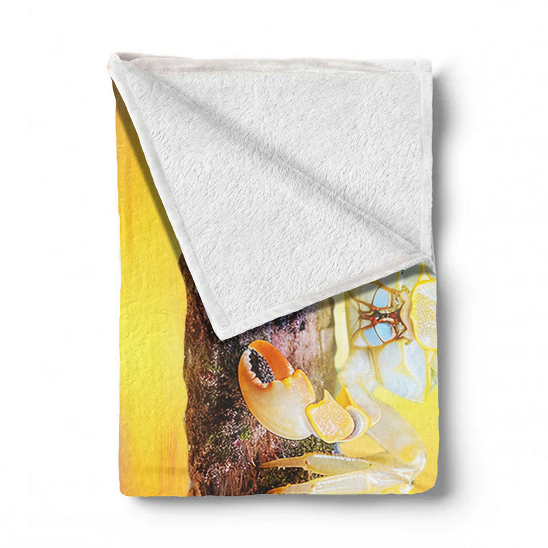 Summer Crab Light Weight Fleece Blanket