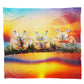 Summer Crab Light Weight Fleece Blanket