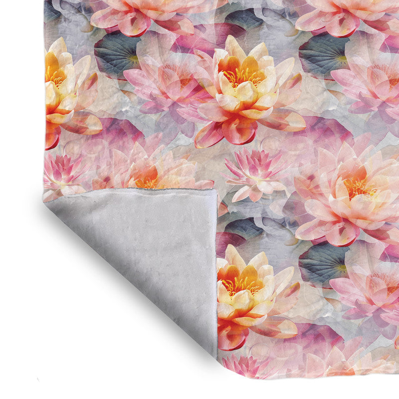 Summer Lilies Light Weight Fleece Blanket