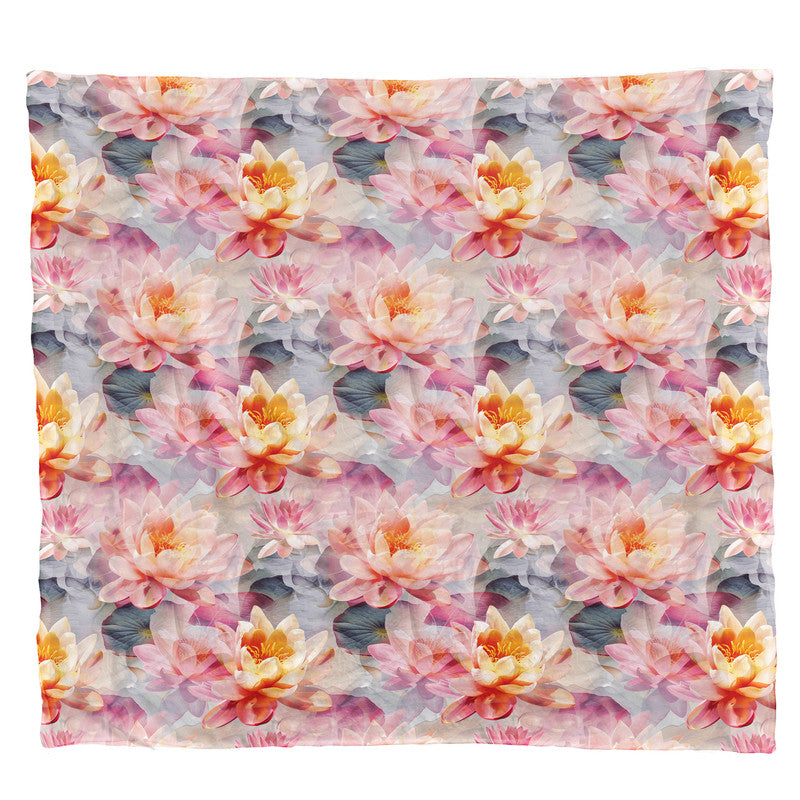 Summer Lilies Light Weight Fleece Blanket