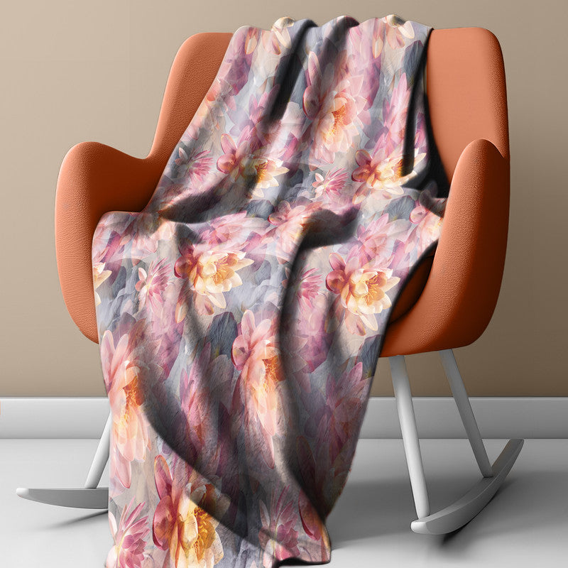 Summer Lilies Light Weight Fleece Blanket