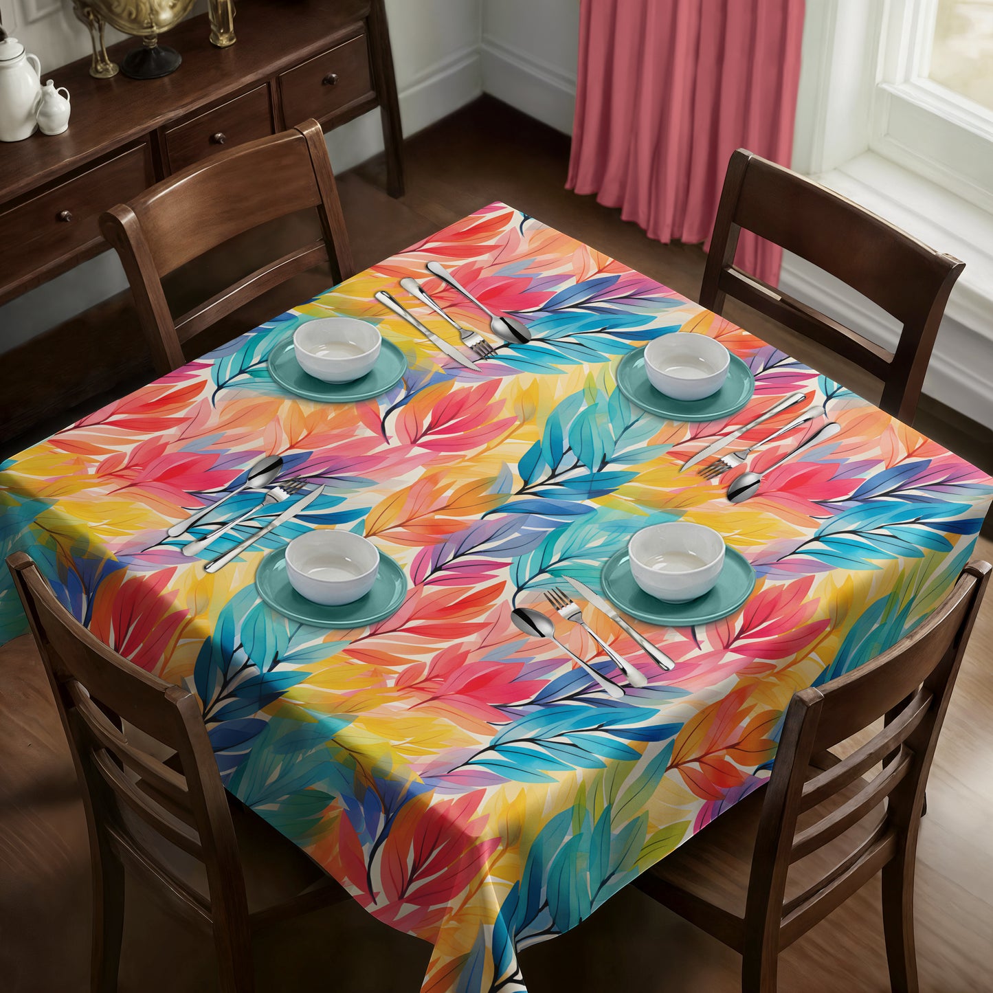 Summer Colours Square Tablecloth