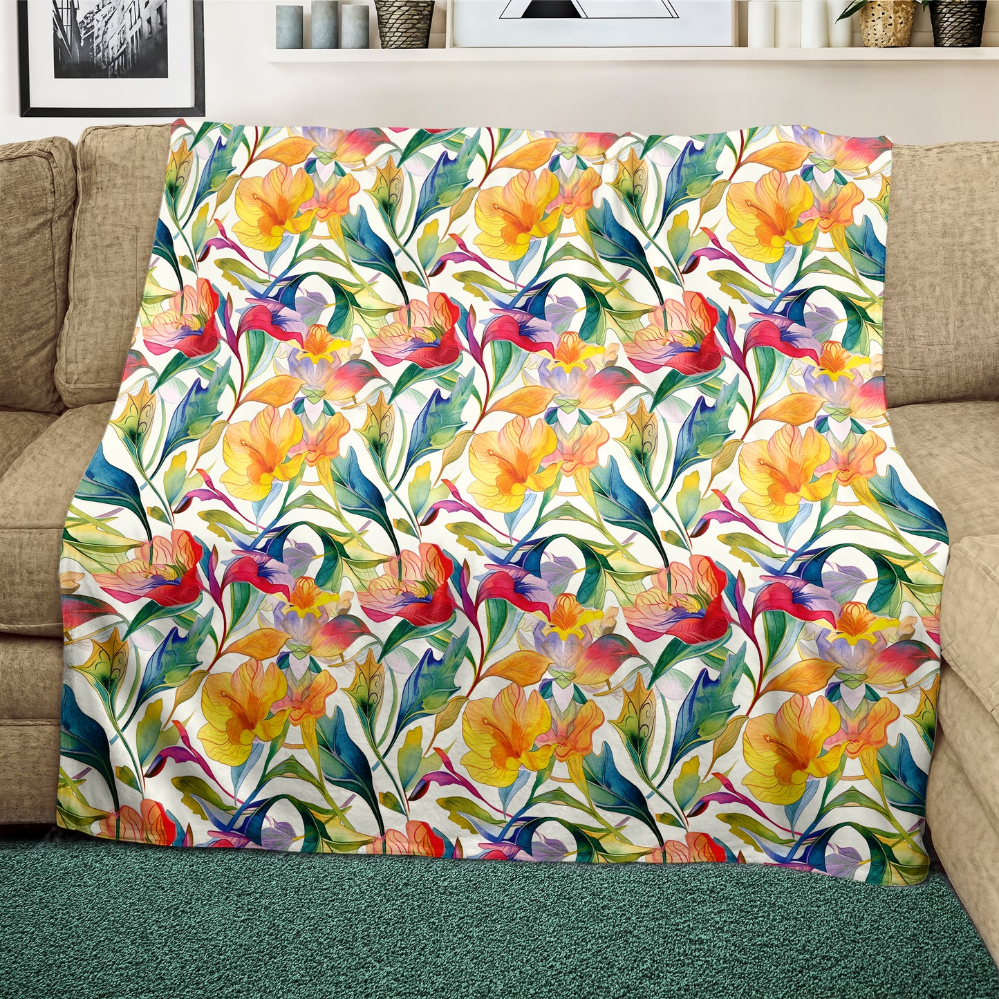 Summer Dance Light Weight Fleece Blanket