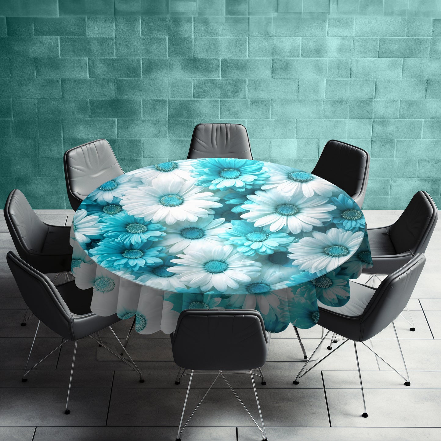 Summer Festival Round Tablecloth