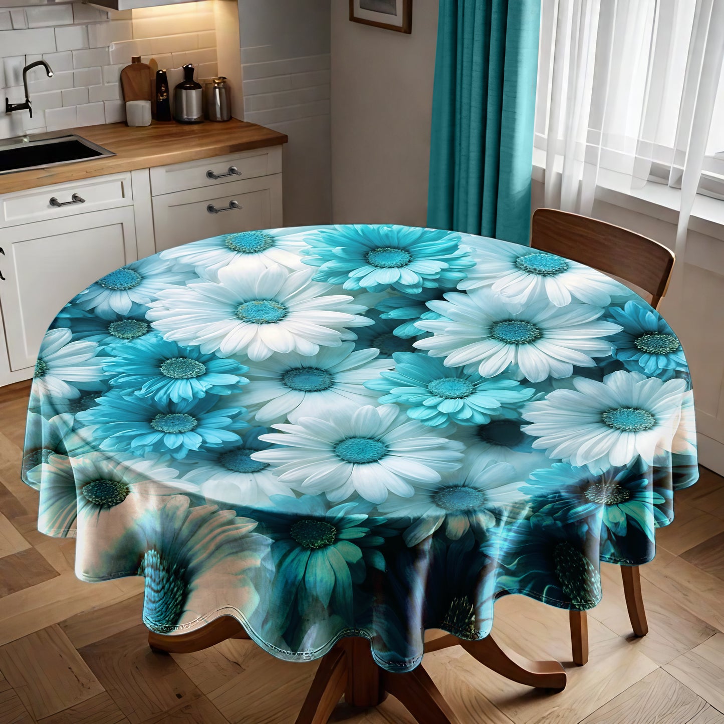 Summer Festival Round Tablecloth