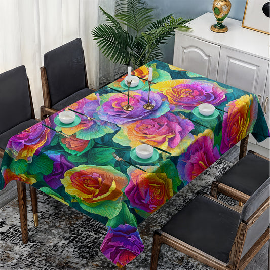 Summer Flowers Rectangle Tablecloth