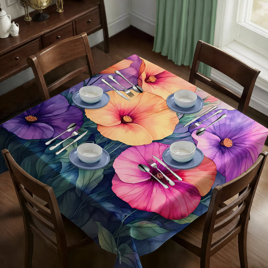 Summer Flowers Square Tablecloth by Wikus Schalkwyk