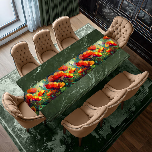 Summer Poppies Table Runner
