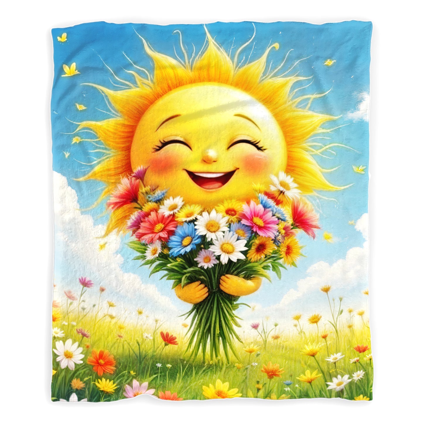 Summer Sun Toddler Fleece Blanket