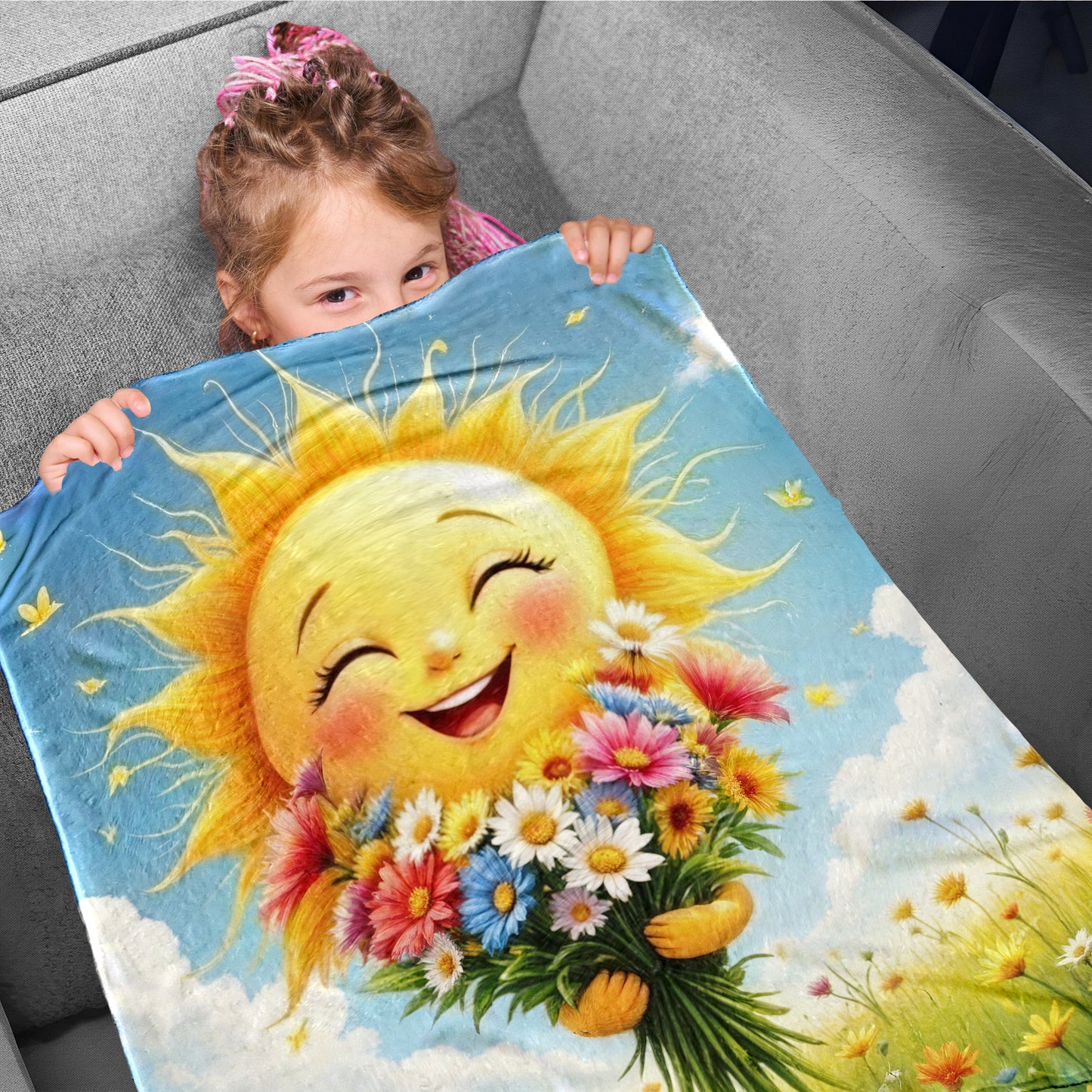 Summer Sun Toddler Fleece Blanket