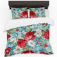 Summer in Soft Blue Duvet Cover Set