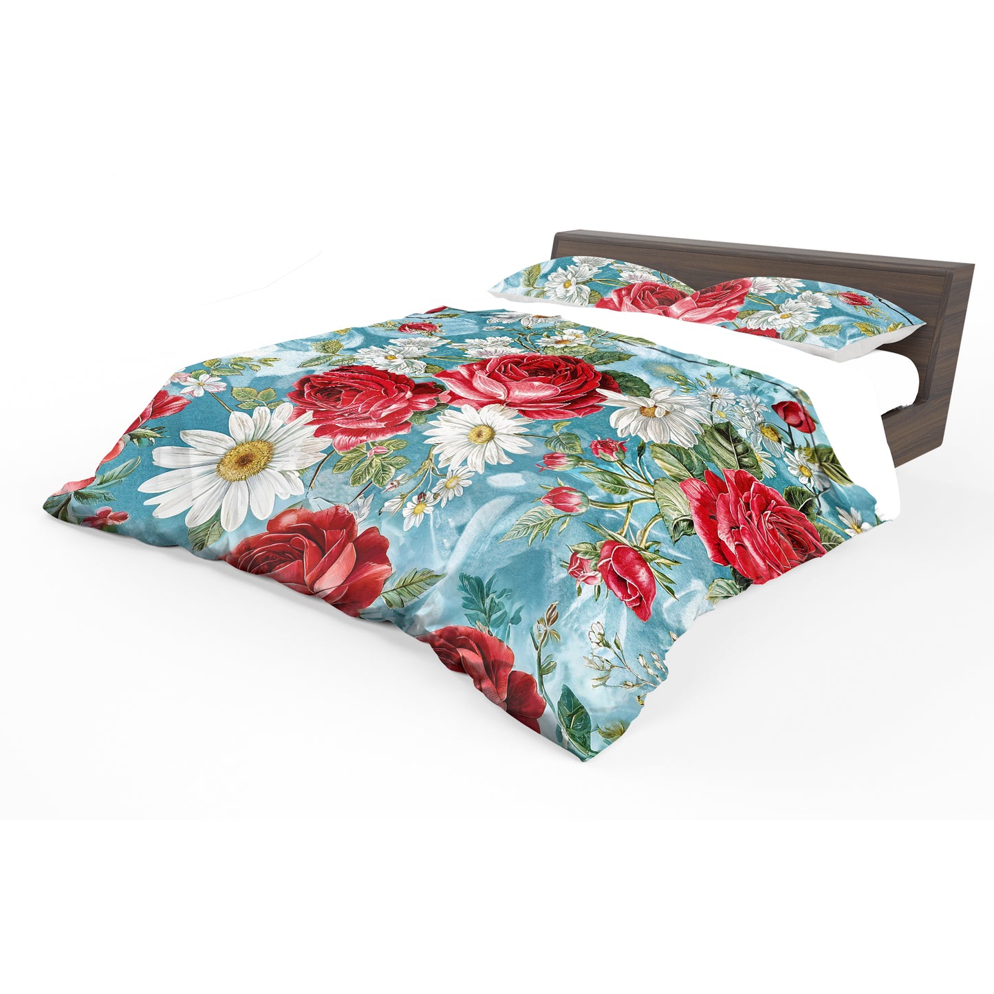 Summer in Soft Blue Duvet Cover Set