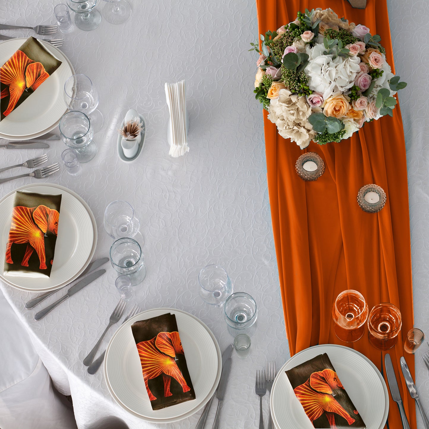 Sunburst Elephant Napkins by Nathan Pieterse