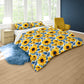 Sunflower Blue Leaves Duvet Cover Set