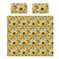 Sunflower Blue Leaves Duvet Cover Set