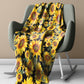 Sunflower Bushes Light Weight Fleece Blanket  By Mark Van Vuuren