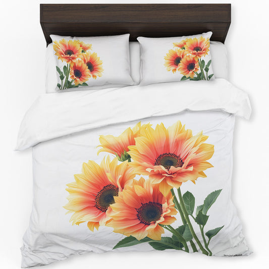 Sunflower Duvet Cover Set by Wikus Schalkwyk
