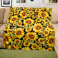 Sunflower Bushes Light Weight Fleece Blanket  By Mark Van Vuuren